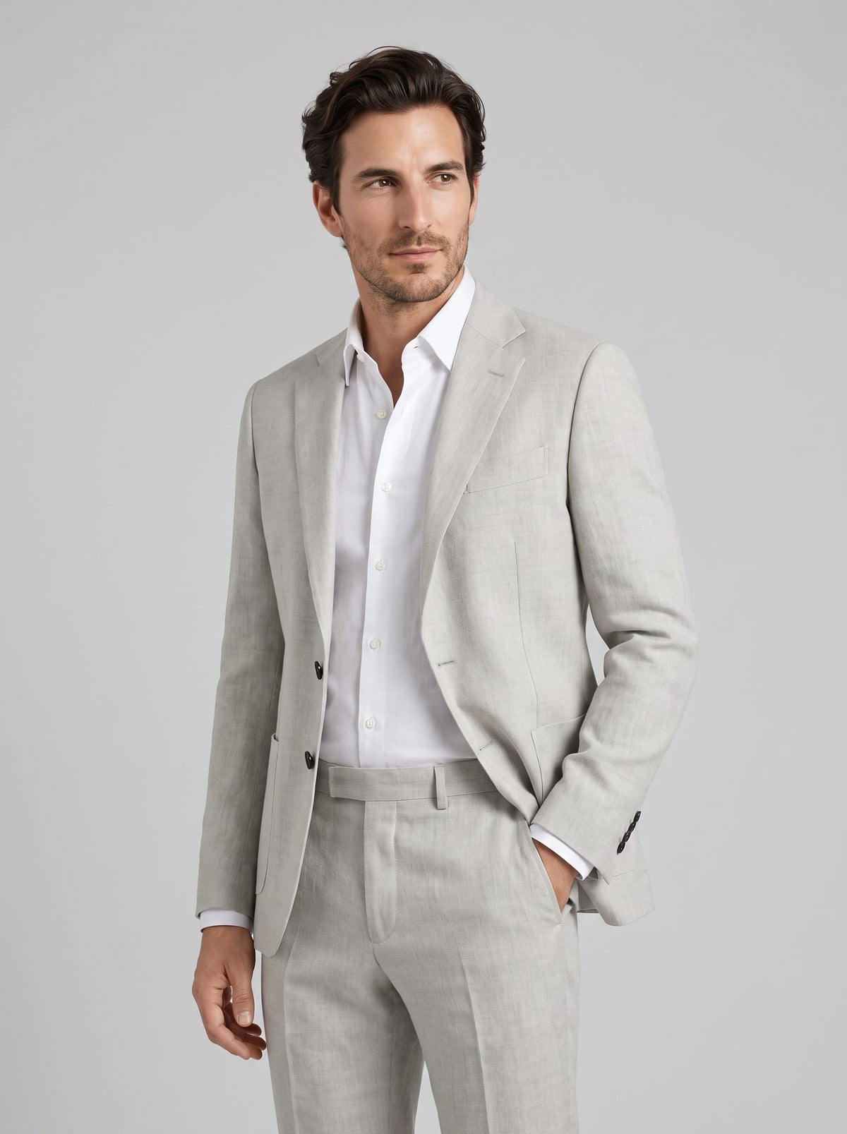 Herren Leinenanzug Slim Fit Zweiteiler | Erdmann_11