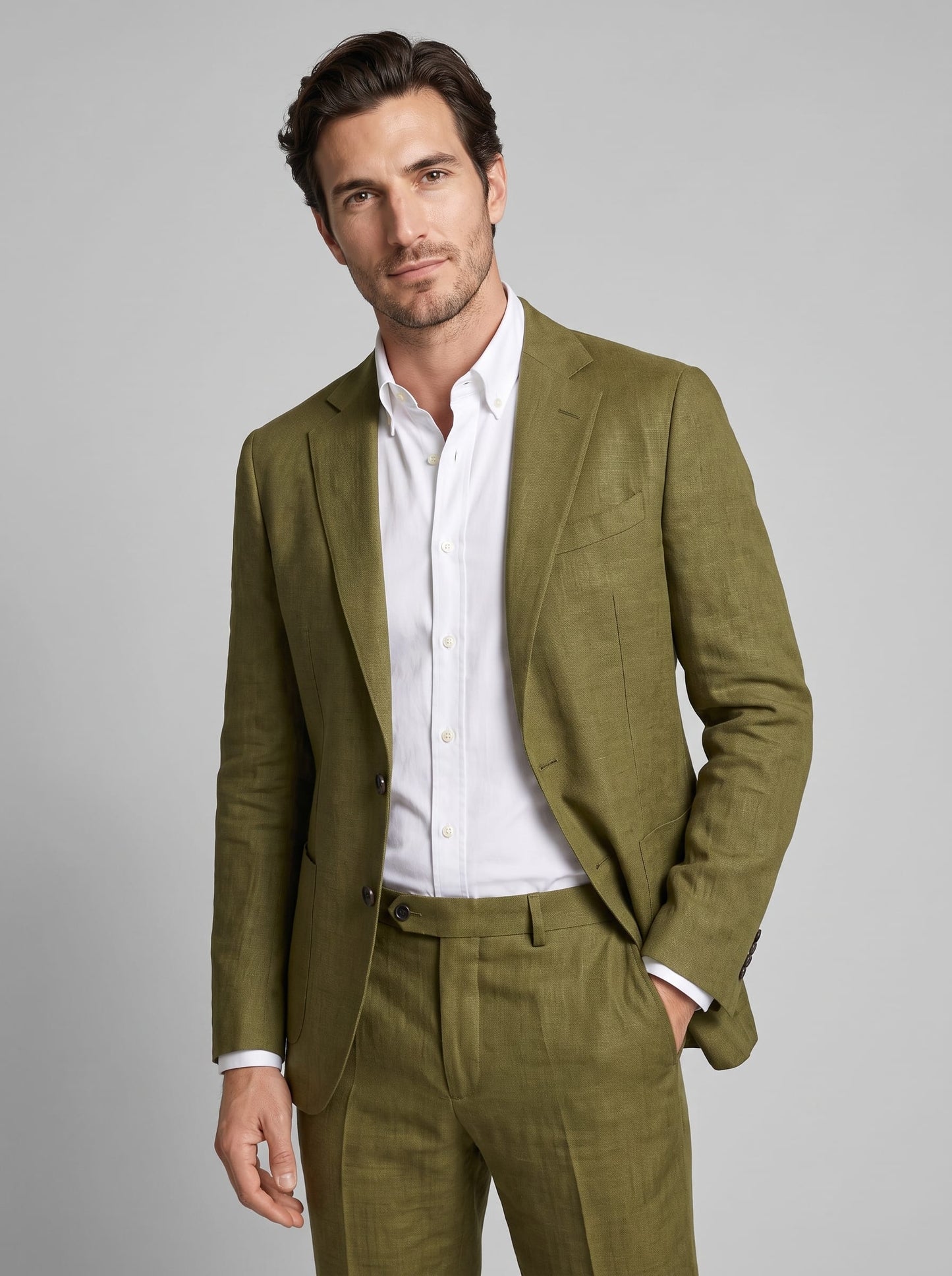 Herren Leinenanzug Slim Fit Zweiteiler | Erdmann_16