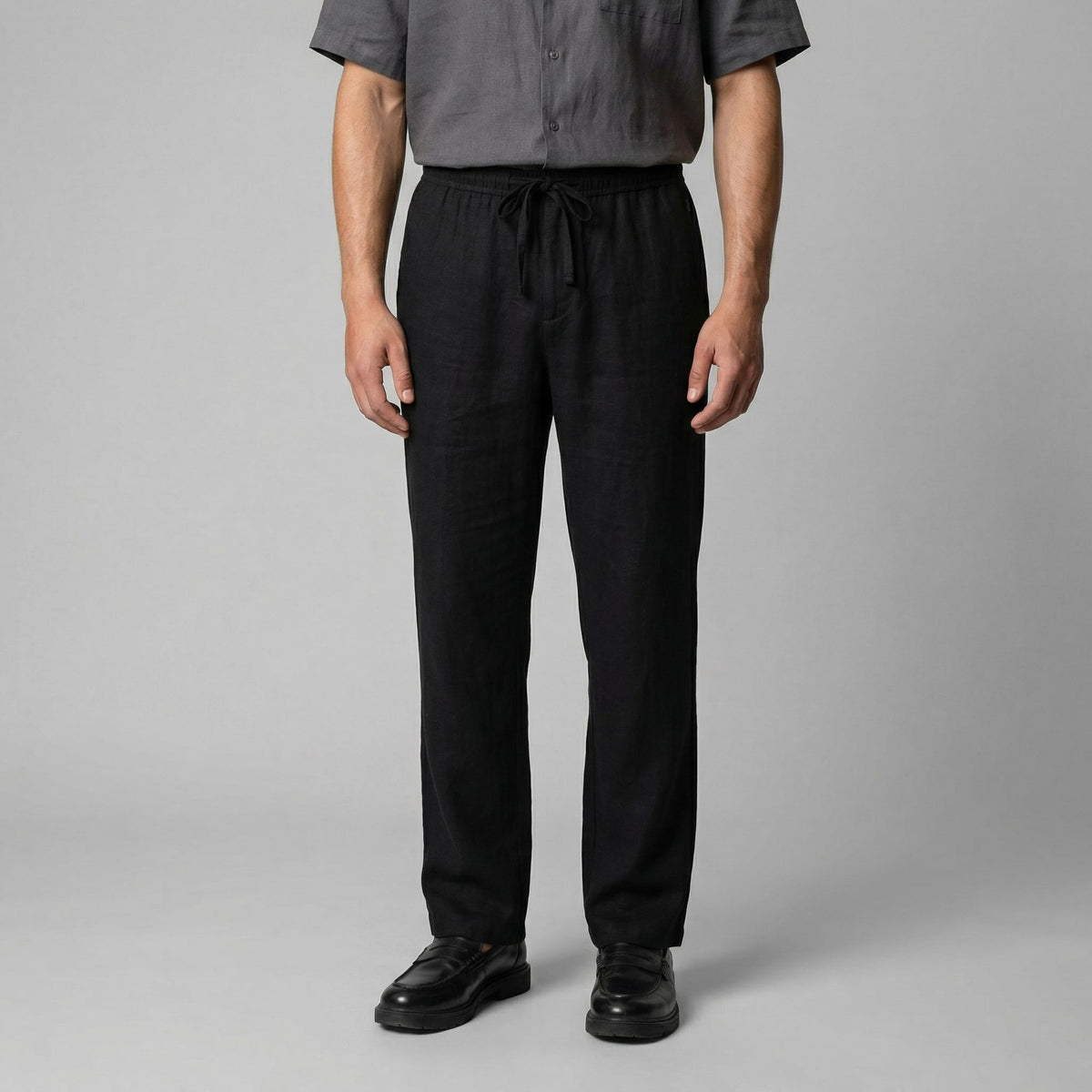 Herren Leinenhose mit elastischem Bund | Kai