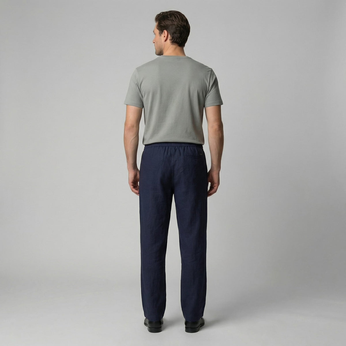 Herren Leinenhose mit elastischem Bund | Kai_17