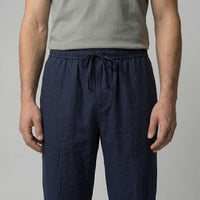 Herren Leinenhose mit elastischem Bund | Kai