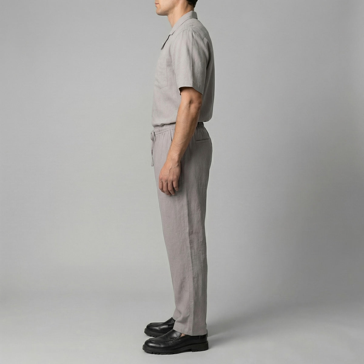 Herren Leinenhose mit elastischem Bund | Kai_22