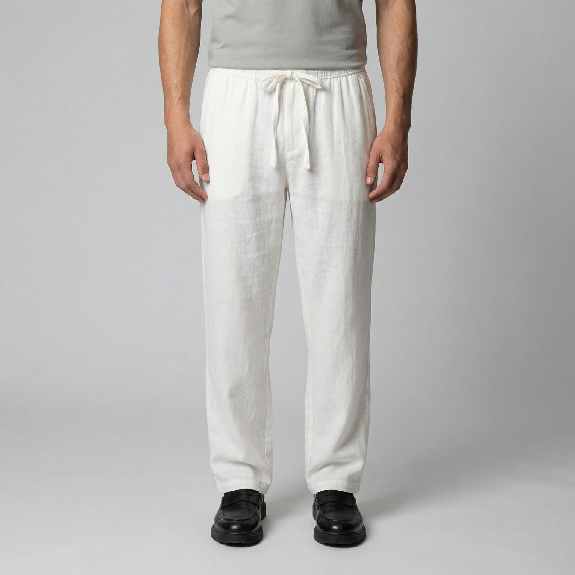 Herren Leinenhose mit elastischem Bund | Kai