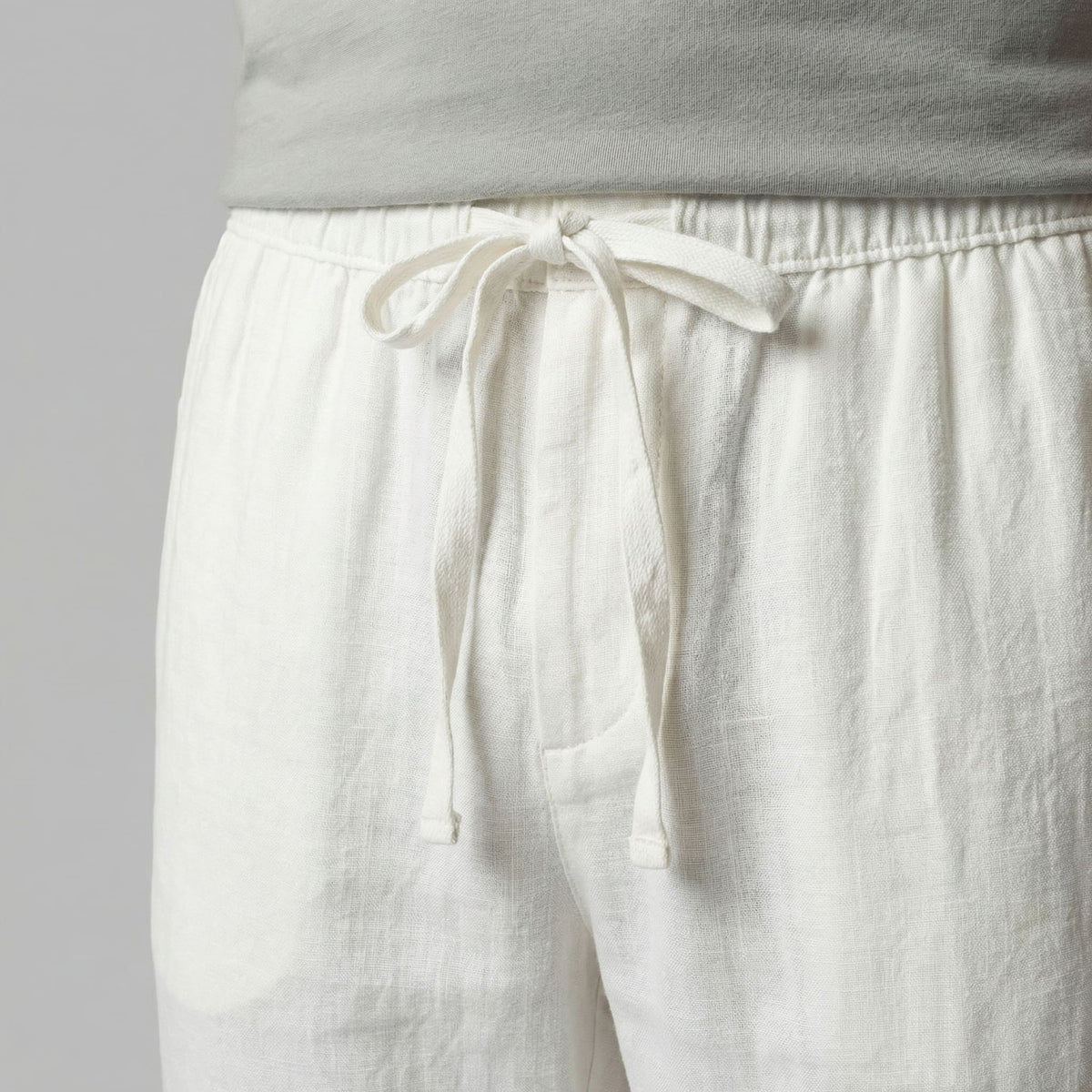 Herren Leinenhose mit elastischem Bund | Kai_8