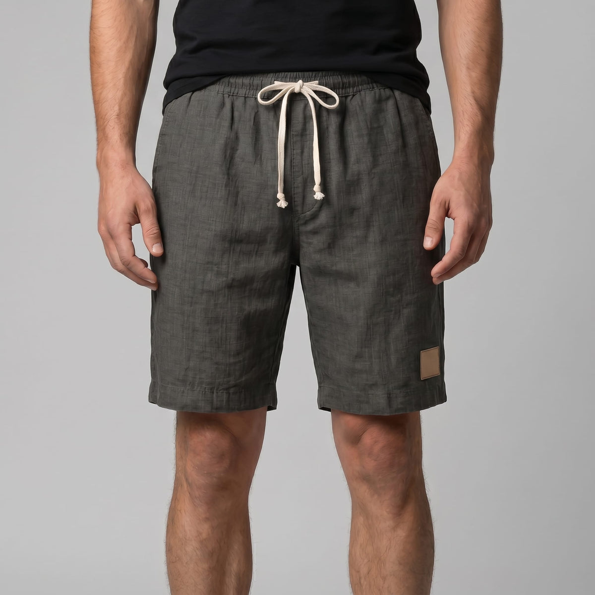 Herren Leinenshorts mit Tunnelzug | Reinald_11