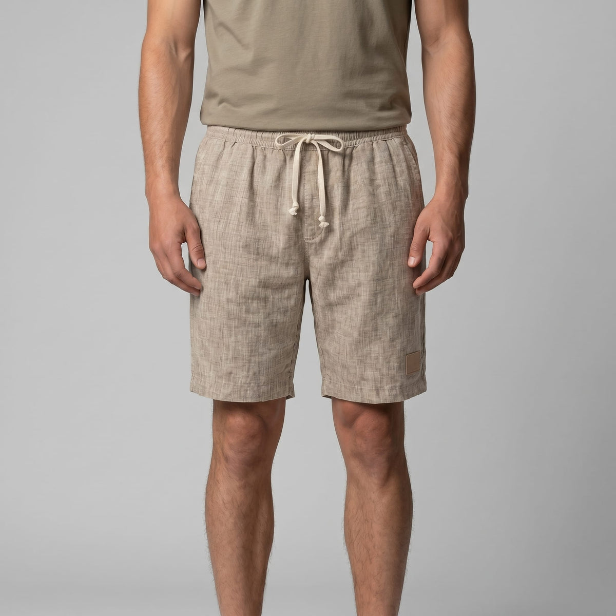 Herren Leinenshorts mit Tunnelzug | Reinald_16