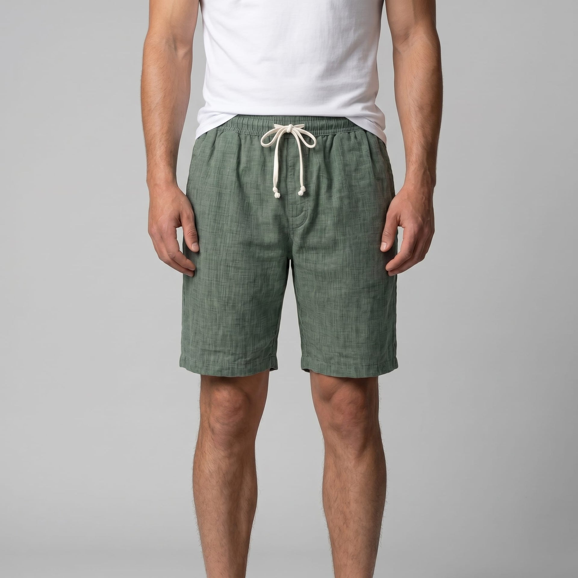 Herren Leinenshorts mit Tunnelzug | Reinald