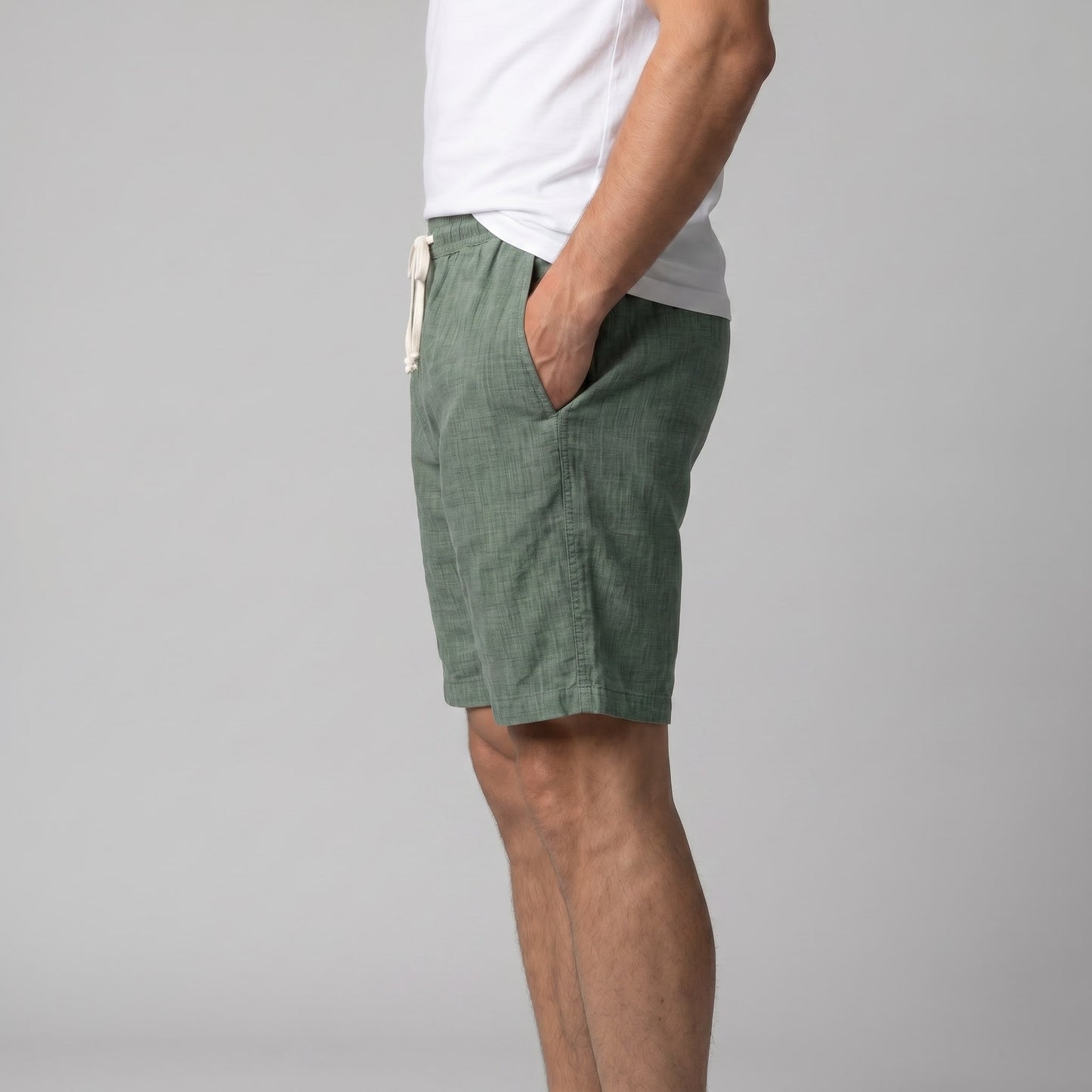 Herren Leinenshorts mit Tunnelzug | Reinald_22