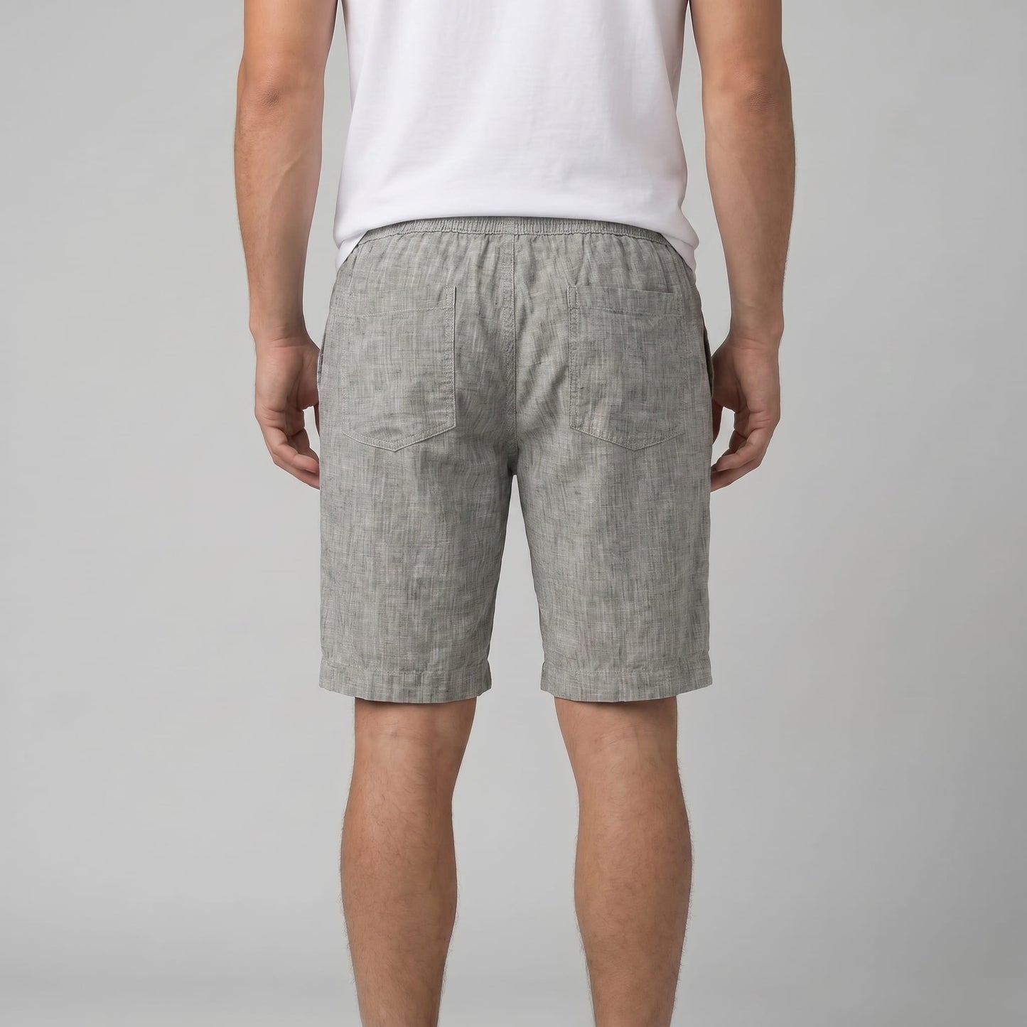 Herren Leinenshorts mit Tunnelzug | Reinald_3