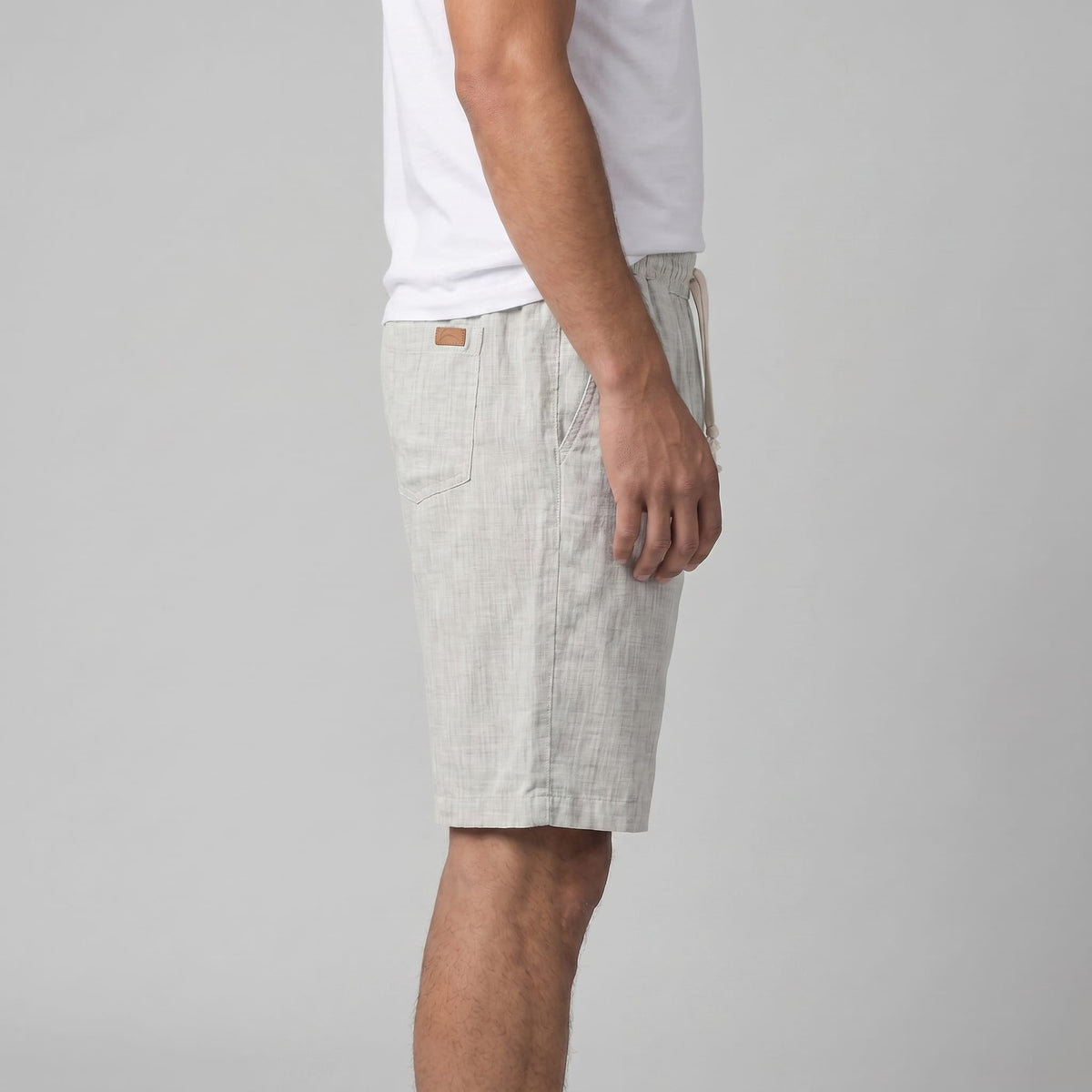 Herren Leinenshorts mit Tunnelzug | Reinald_7