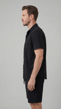 Herren Cordset Kurzarmhemd und Shorts | Bertram