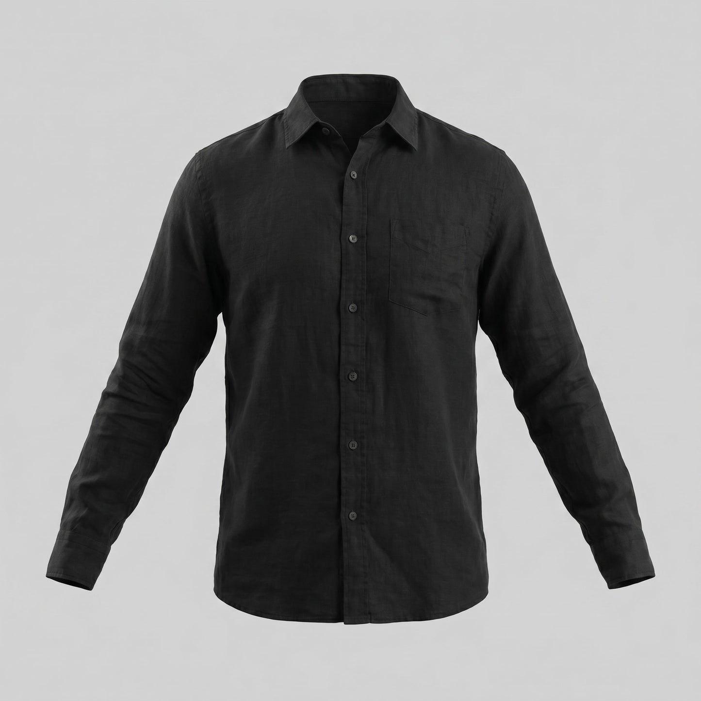 Herren Leinenhemd Button-Down mit Brusttasche | Hartmut_10