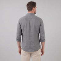 Herren Leinenhemd Button-Down mit Brusttasche | Hartmut