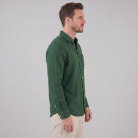 Herren Leinenhemd Button-Down mit Brusttasche | Hartmut