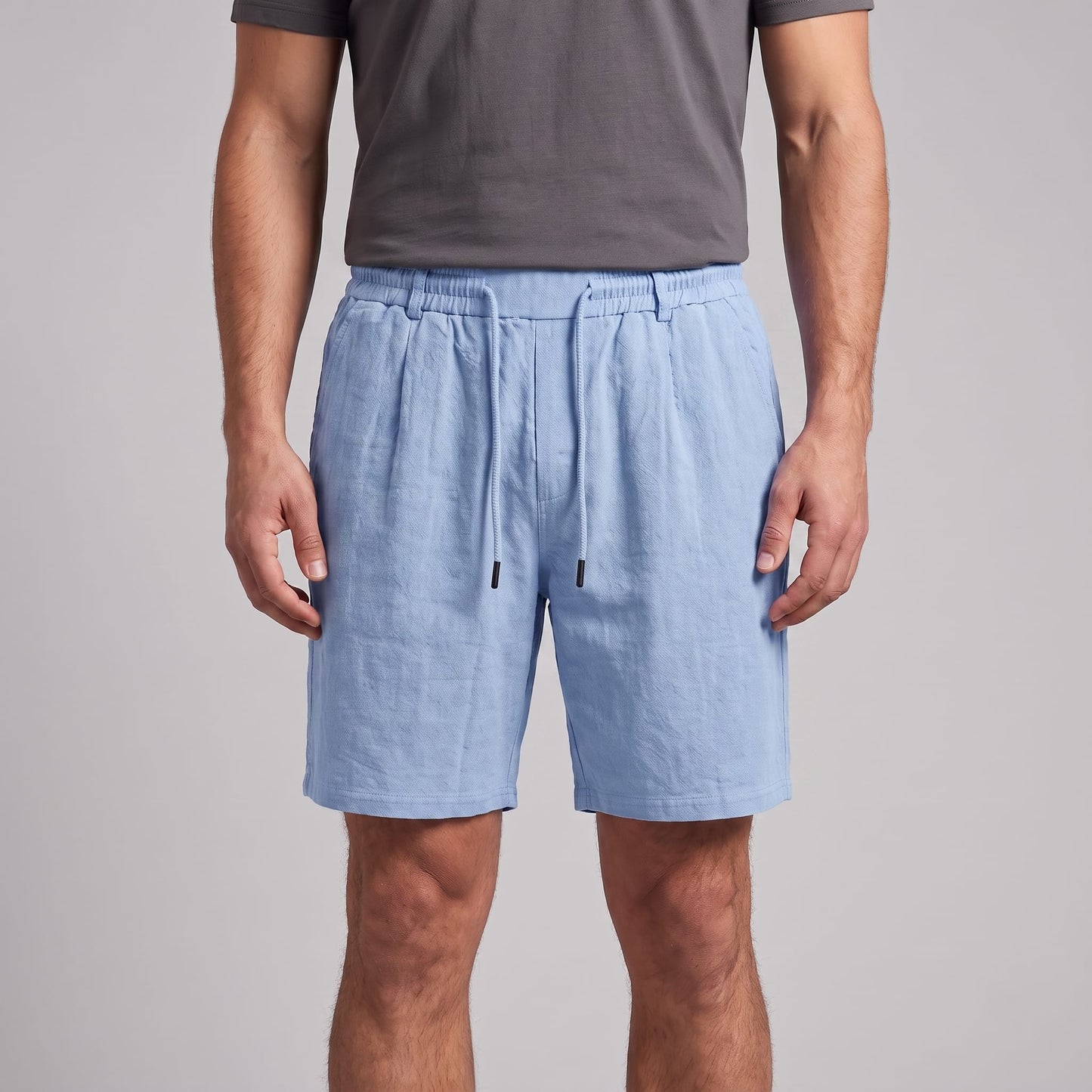 Herren Leinenshorts mit Bundfalten | Reiner_1
