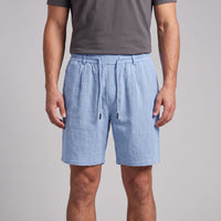 Herren Leinenshorts mit Bundfalten | Reiner
