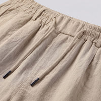 Herren Leinenshorts mit Bundfalten | Reiner