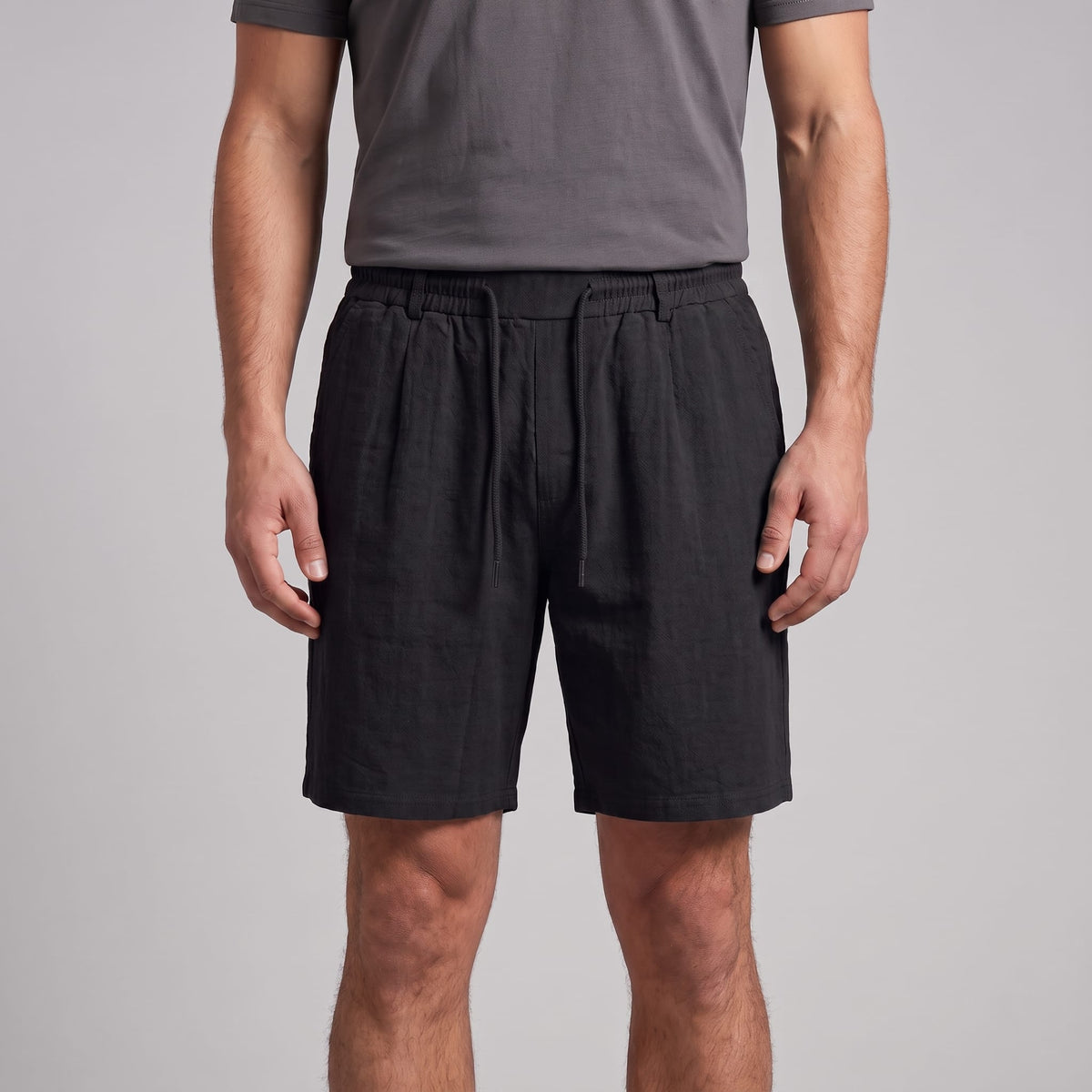 Herren Leinenshorts mit Bundfalten | Reiner_13