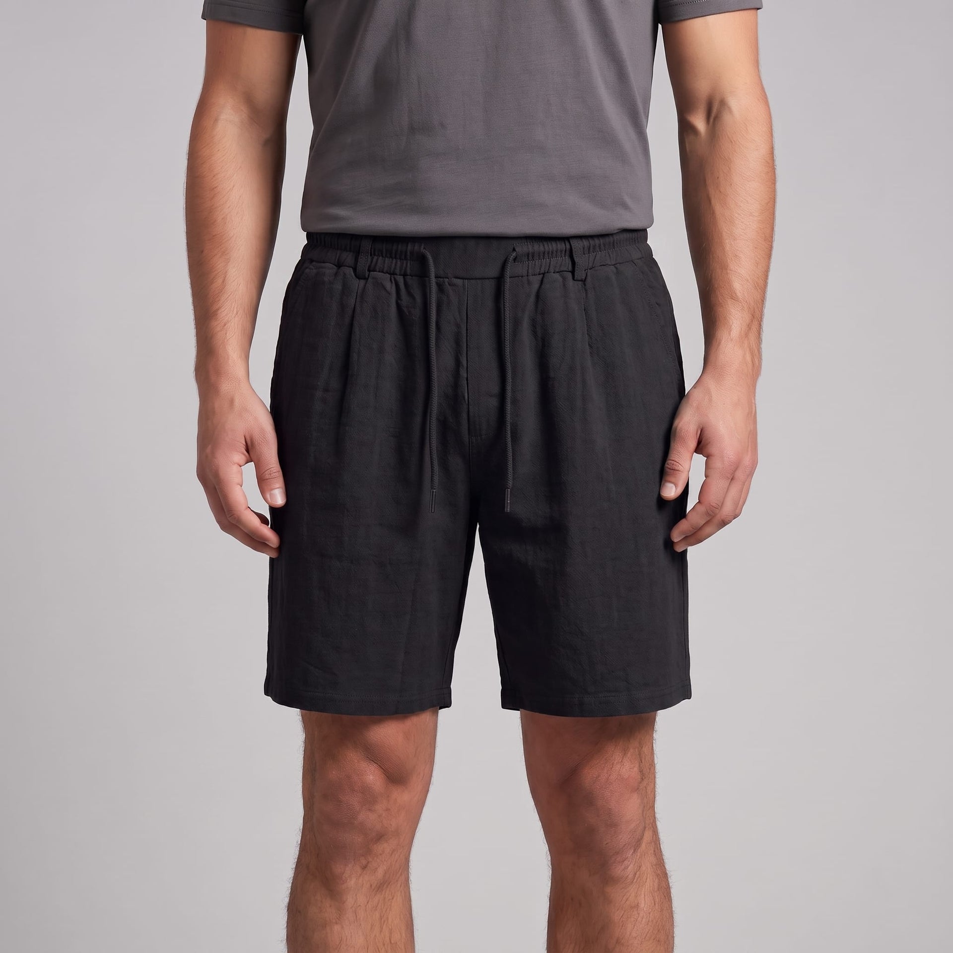 Herren Leinenshorts mit Bundfalten | Reiner