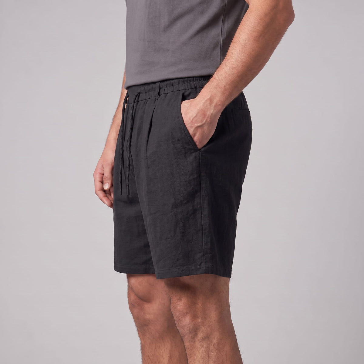 Herren Leinenshorts mit Bundfalten | Reiner_16