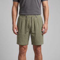 Herren Leinenshorts mit Bundfalten | Reiner