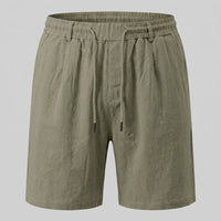 Herren Leinenshorts mit Bundfalten | Reiner