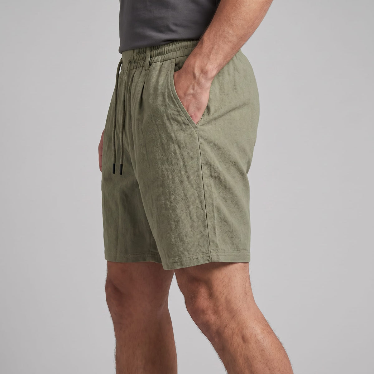 Herren Leinenshorts mit Bundfalten | Reiner_22