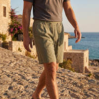 Herren Leinenshorts mit Bundfalten | Reiner