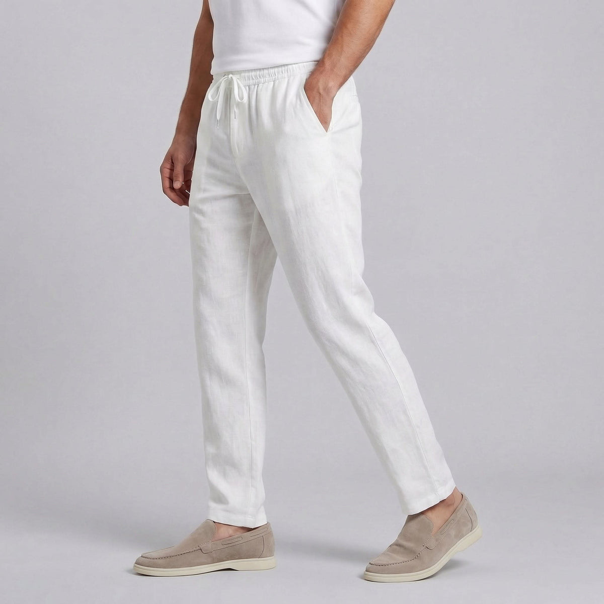 Herren Leinenhose mit Kordelzug | Wolfgang_1