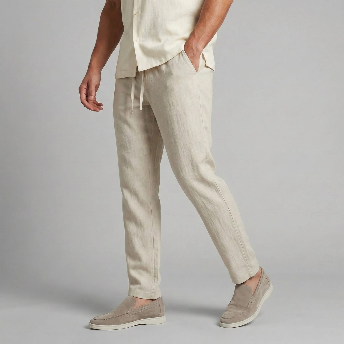 Herren Leinenhose mit Kordelzug | Wolfgang_2