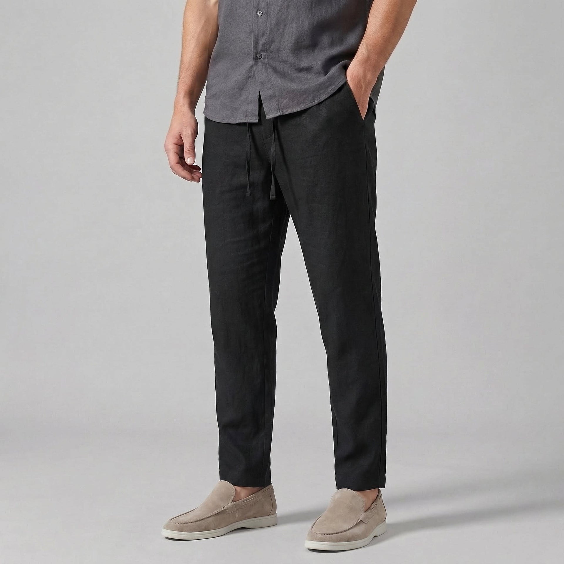 Herren Leinenhose mit Kordelzug | Wolfgang