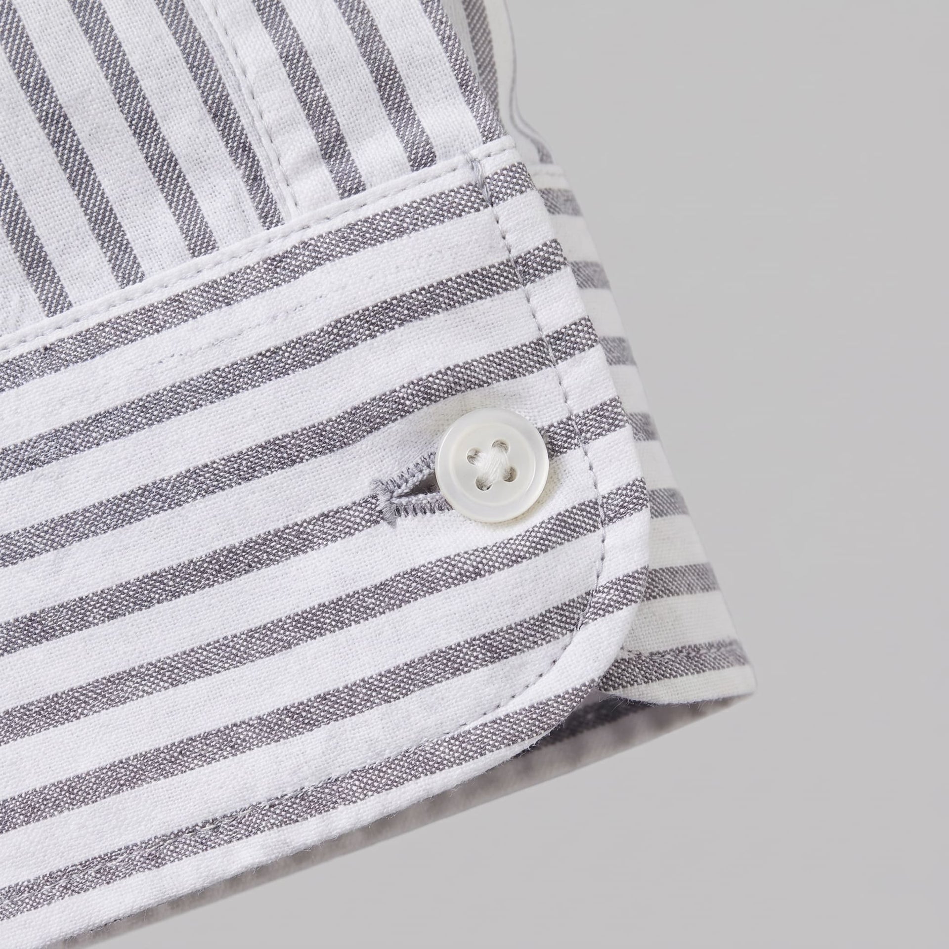 Herren Leinenhemd gestreift Button-Down | Hartwig
