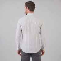 Herren Leinenhemd gestreift Button-Down | Hartwig