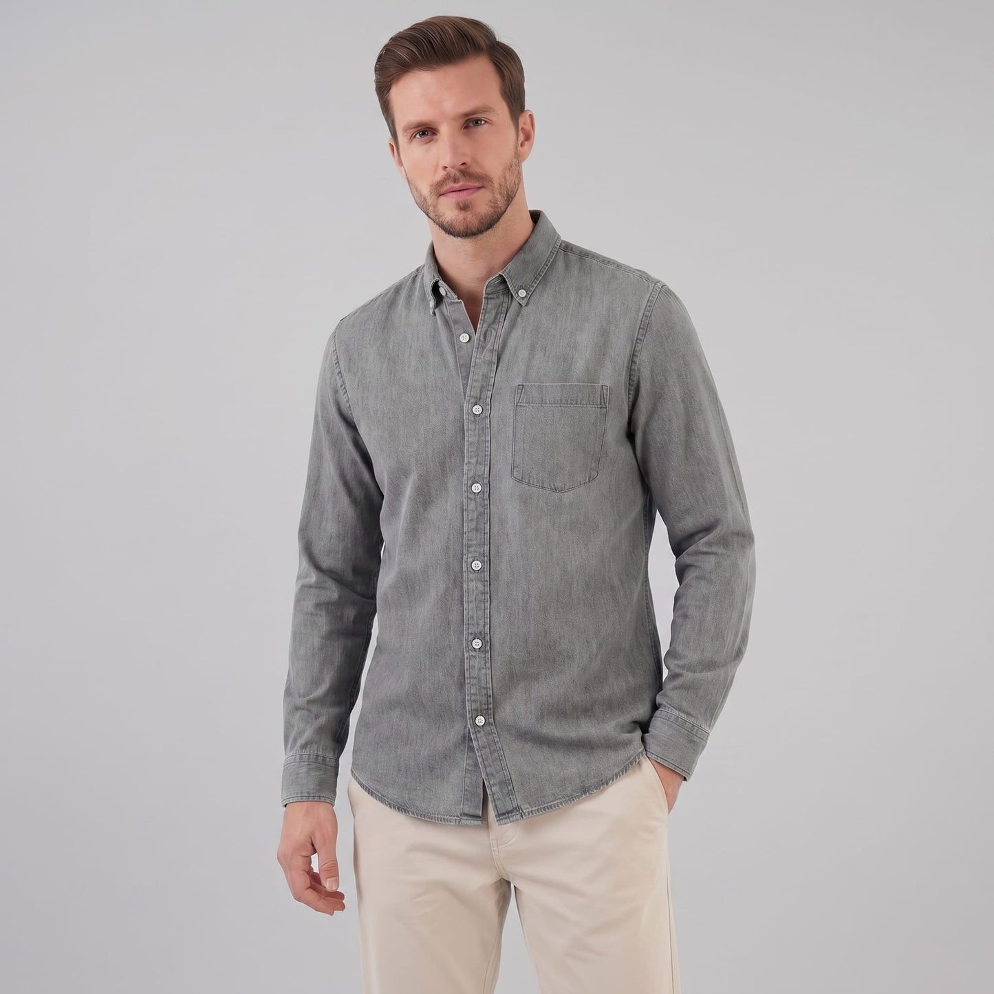 Herren Hemd Button-Down mit Brusttasche | Heinrich_6