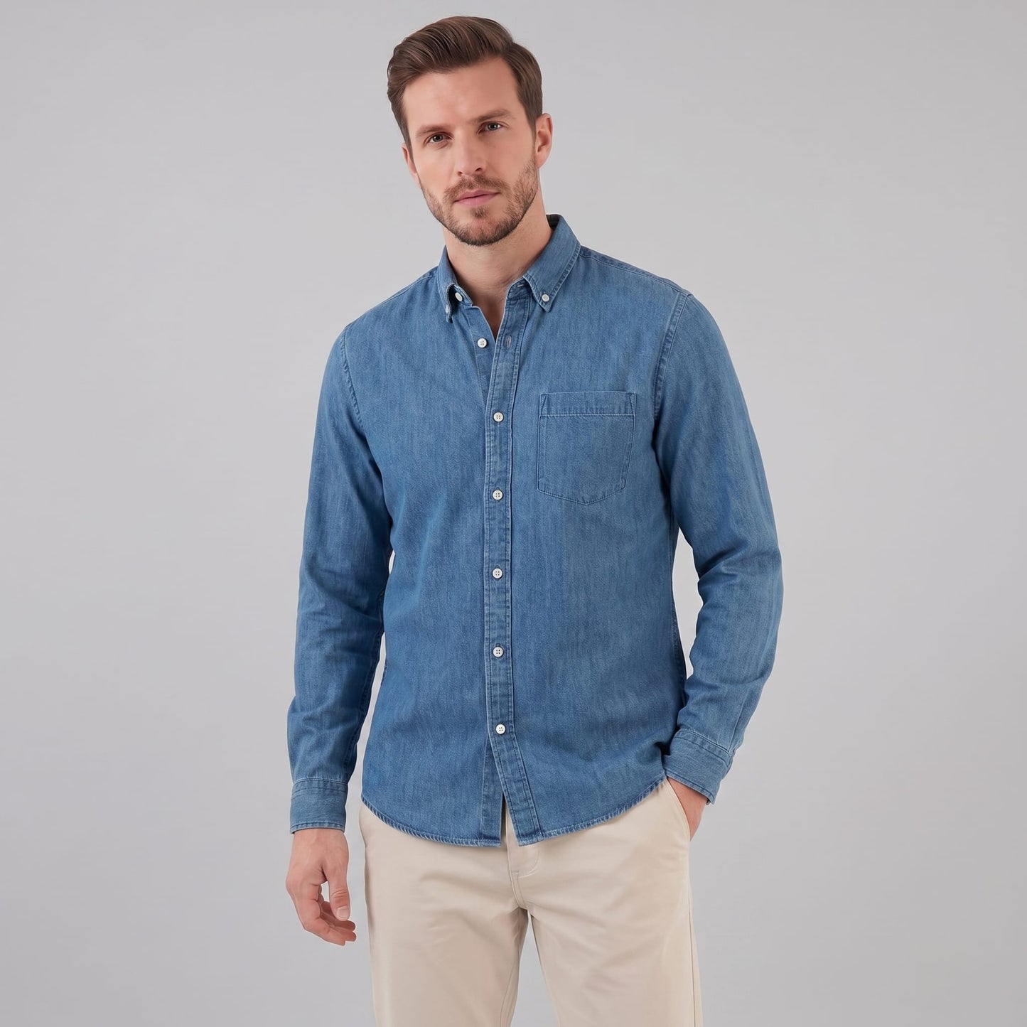 Herren Hemd Button-Down mit Brusttasche | Heinrich_9