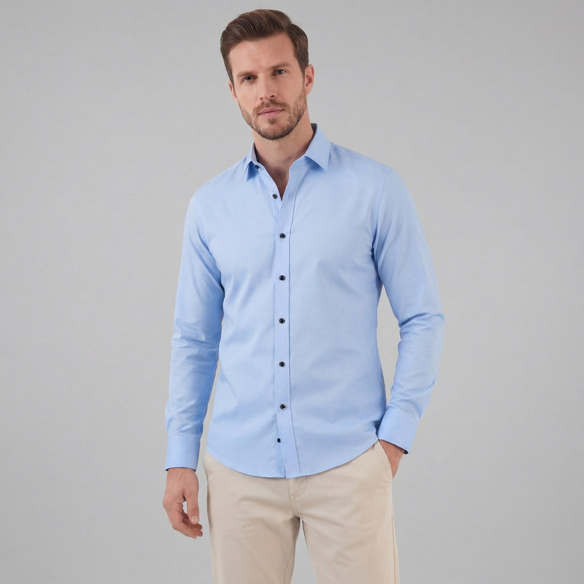 Herren Business-Hemd Tailored Fit mit Kentkragen | Herbert