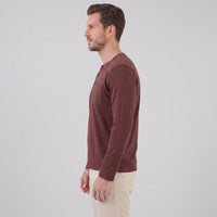Herren Henleyshirt Langarm mit Brusttasche | Helge