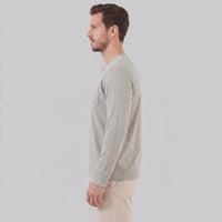 Herren Henleyshirt Langarm mit Brusttasche | Helge