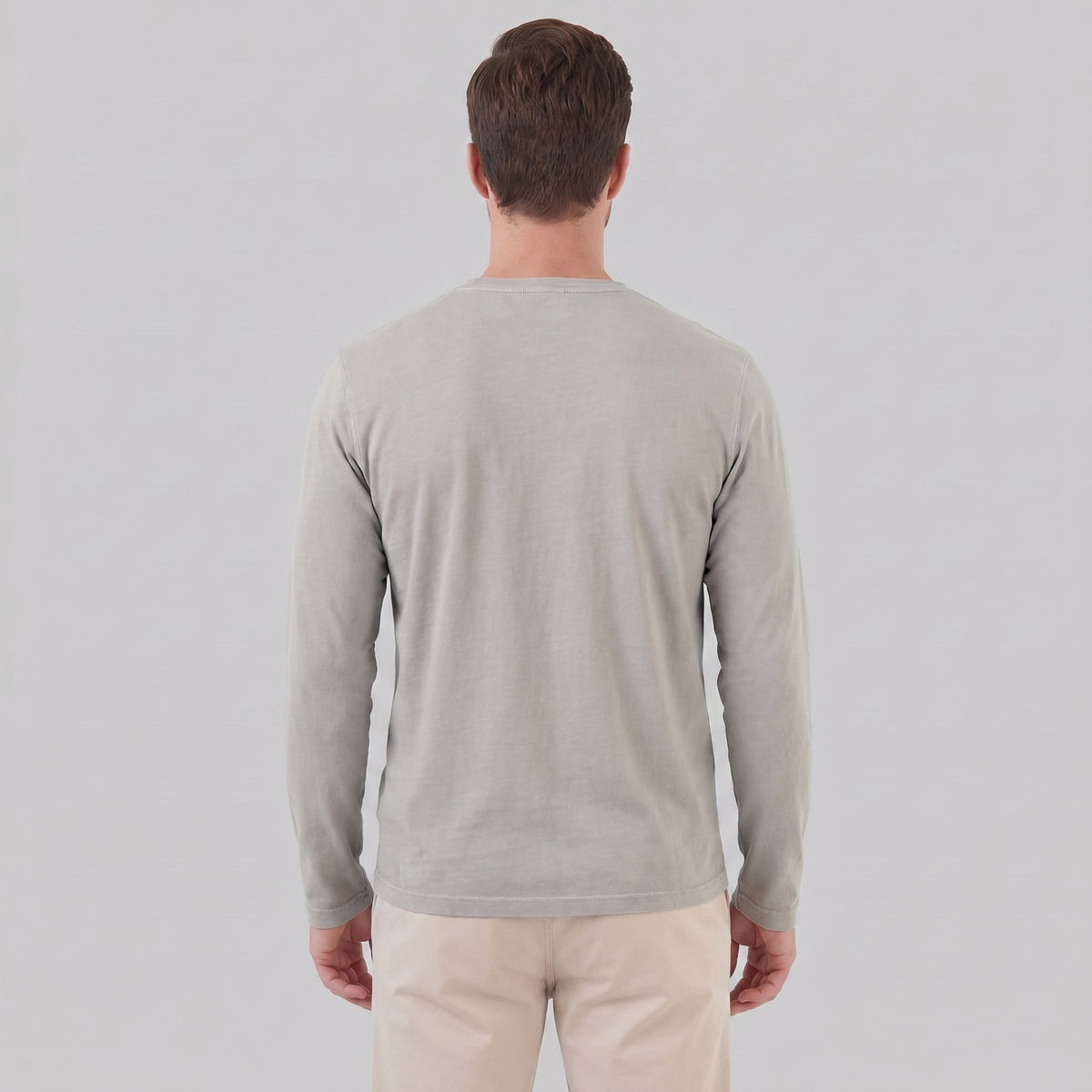 Herren Henleyshirt Langarm mit Brusttasche | Helge_19