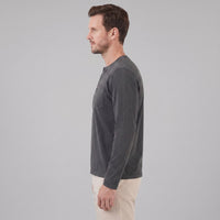 Herren Henleyshirt Langarm mit Brusttasche | Helge