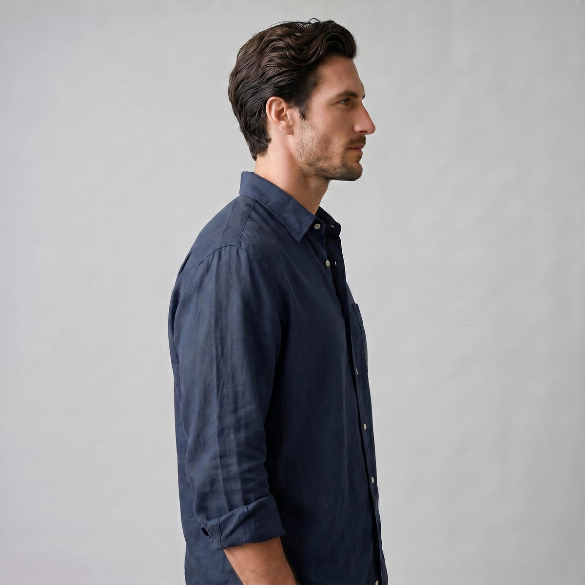 Herren Oversize-Hemd mit Brusttasche | Hermann