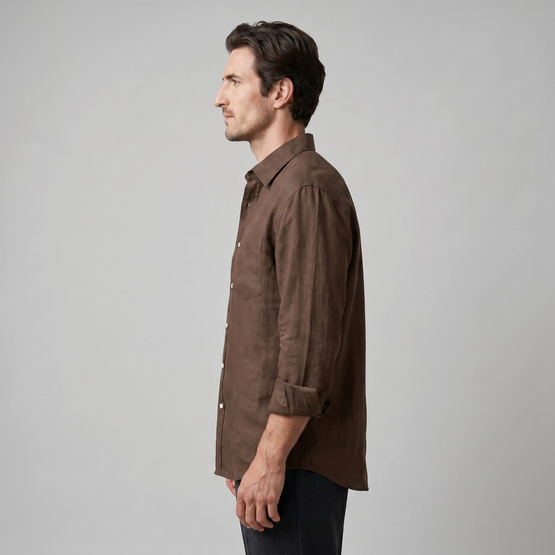 Herren Oversize-Hemd mit Brusttasche | Hermann