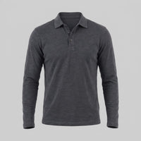 Herren Langarm-Poloshirt mit Knopfleiste | Lukas