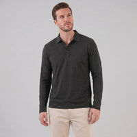Herren Langarm-Poloshirt mit Knopfleiste | Lukas