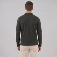 Herren Langarm-Poloshirt mit Knopfleiste | Lukas