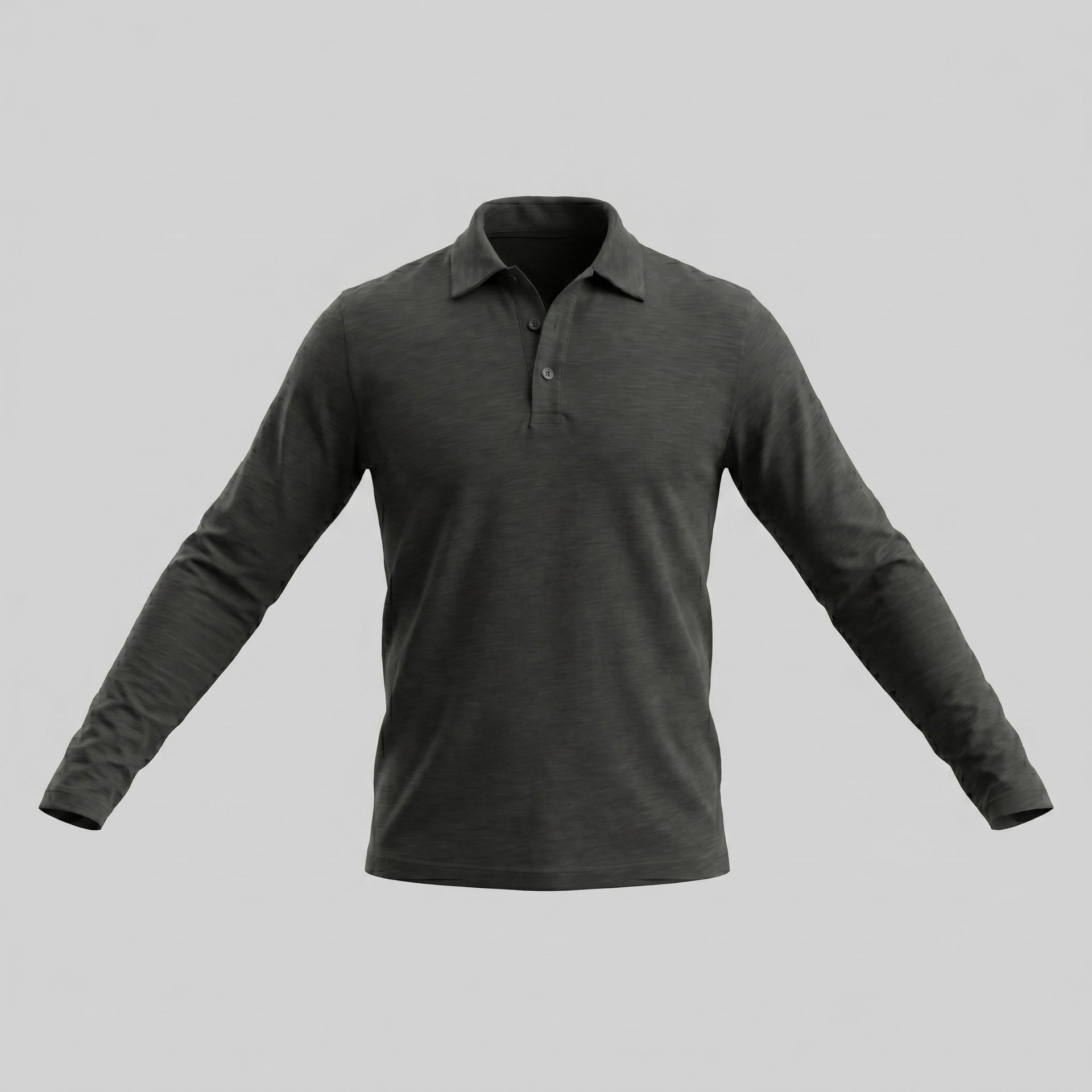 Herren Langarm-Poloshirt mit Knopfleiste | Lukas