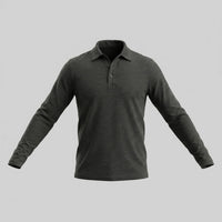 Herren Langarm-Poloshirt mit Knopfleiste | Lukas