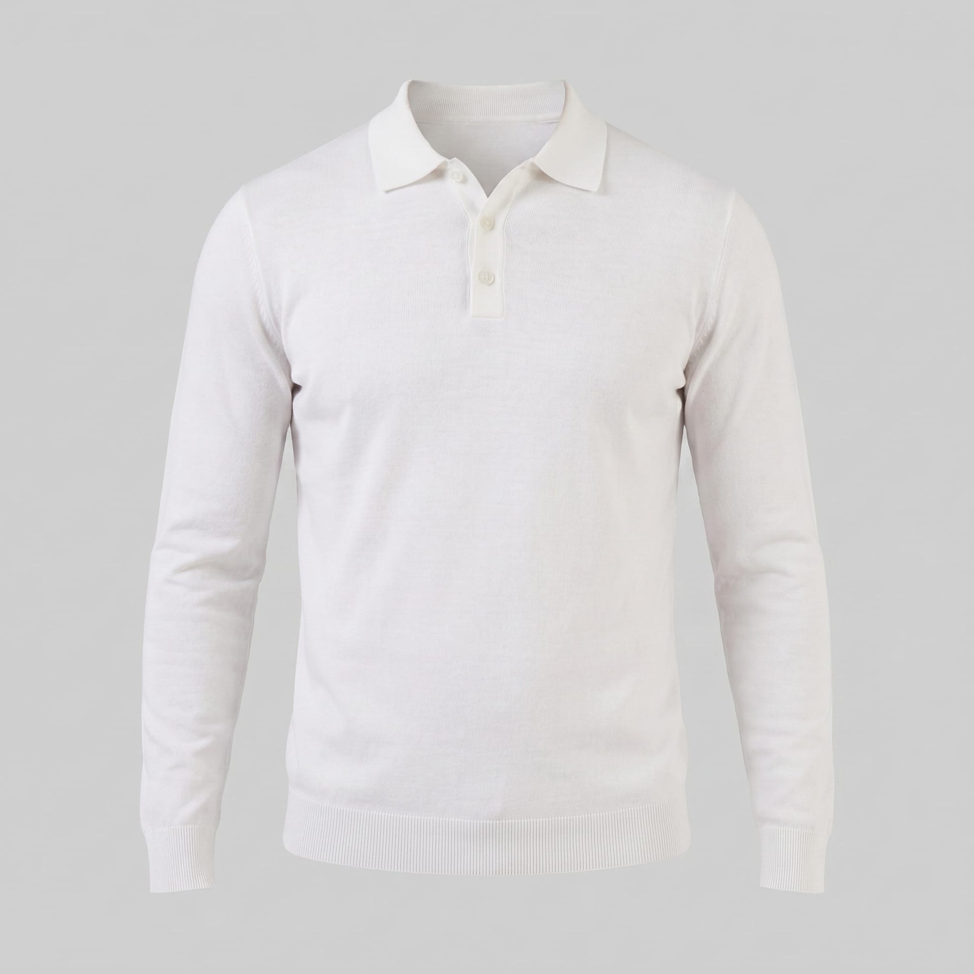 Herren Langarm-Poloshirt mit Knopfleiste | Lukas