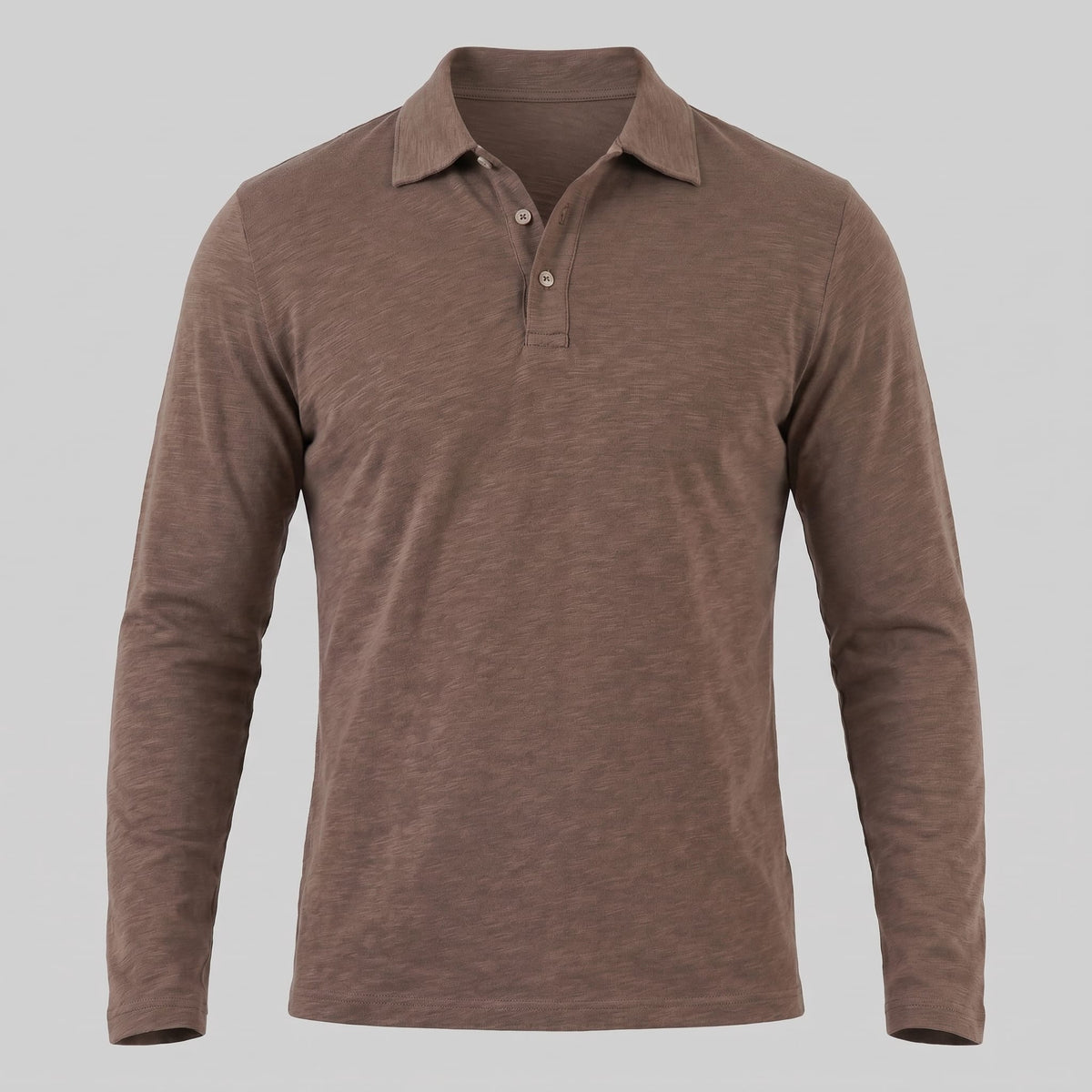 Herren Langarm-Poloshirt mit Knopfleiste | Lukas