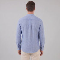 Herren Streifenhemd Henley mit Stehkragen | Horst
